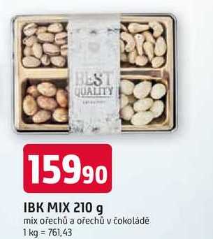 IBK MIX 210 g mix ořechů a ořechů v čokoládě 