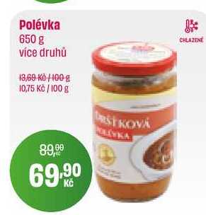Polévka 650 g více druhů 
