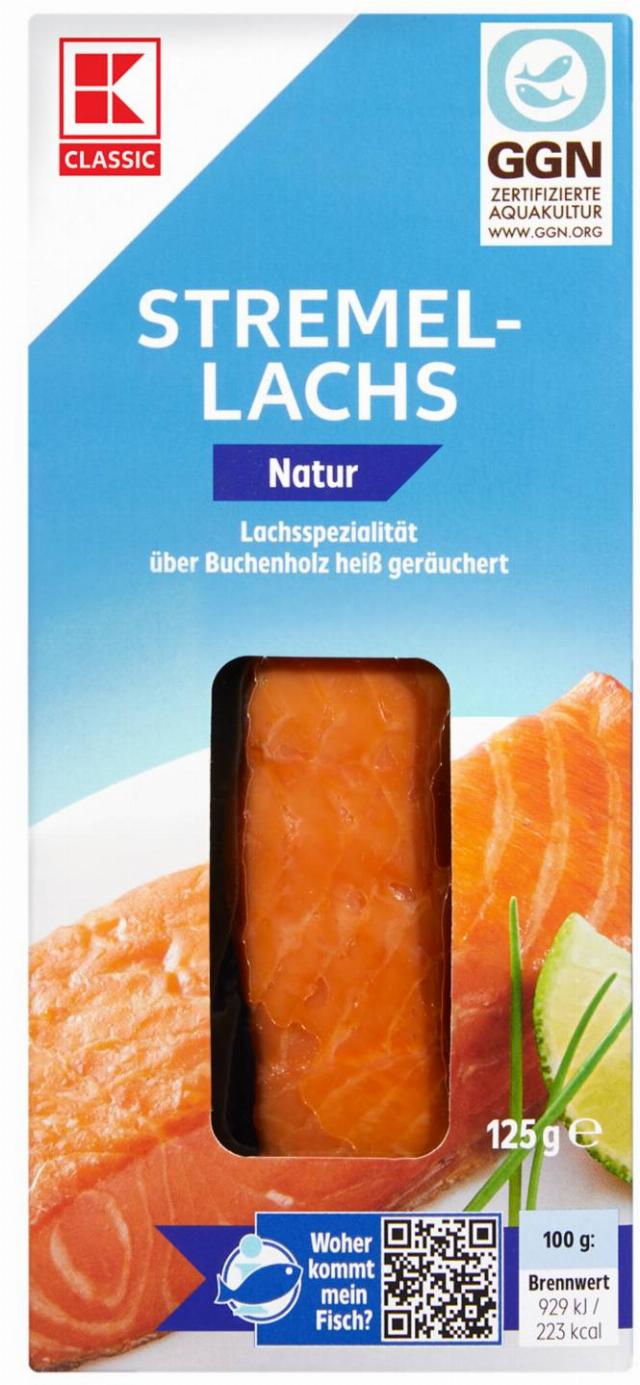 K-CLASSIC Uzený losos natur/pepř