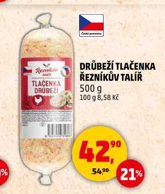 DRŮBEŽÍ TLAČENKA ŘEZNÍKŮV TALÍŘ, 500 g