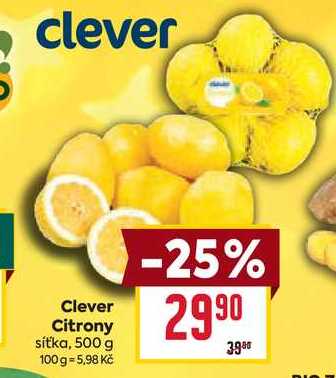 Clever Citrony síťka, 500 g