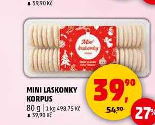 MINI LASKONKY KORPUS, 80 g