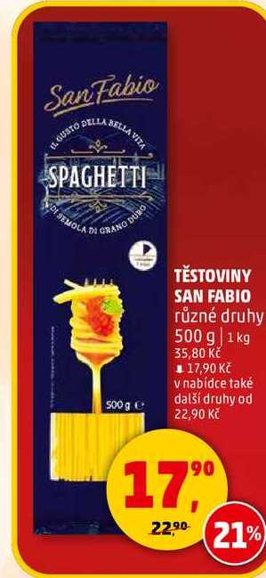 TĚSTOVINY SAN FABIO, 500 g