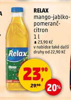 RELAX mango-jablko-pomeranč-citron, 1 l