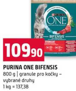 PURINA ONE BIFENSIS 800 g granule pro kočky vybrané druhy