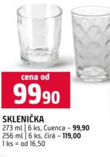 SKLENIČKA 273 ml 6 ks