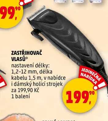 ZASTŘIHOVAČ VLASŮ, 1 balení