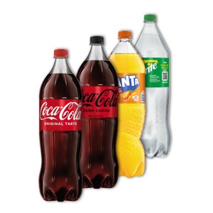 COCA COLA, FANTA, SPRITE