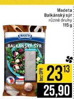 Madeta Balkánský sýr různé druhy 115 g
