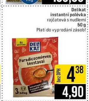 Delikat instantní polévka rajčatová s nudlemi 50 g