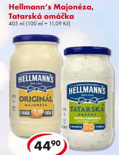 Hellmann's Majonéza, Tatarská omáčka, 405 ml