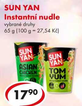 SUN YAN Instantní nudle, 65 g