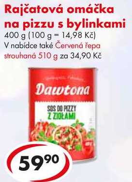 Rajčatová omáčka na pizzu s bylinkami, 400 g