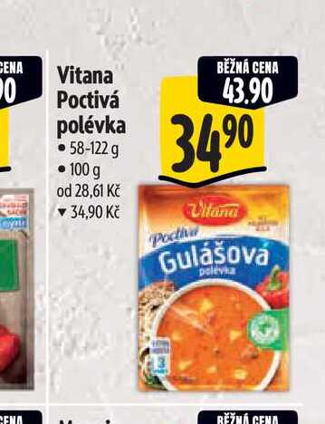  Vitana Poctivá polévka  58-122 g  