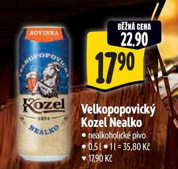 Velkopopovický Kozel Nealko 0,5 l