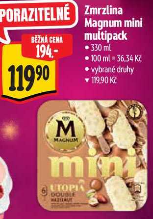 Zmrzlina Magnum mini multipack, 330 ml