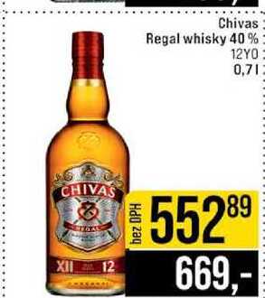 Chivas Regal whisky 40% 12YO 0,7l