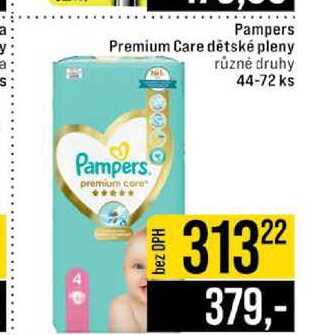 Pampers Premium Care dětské pleny různé druhy 44-72 ks 