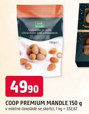 COOP PREMIUM MANDLE 150 g 