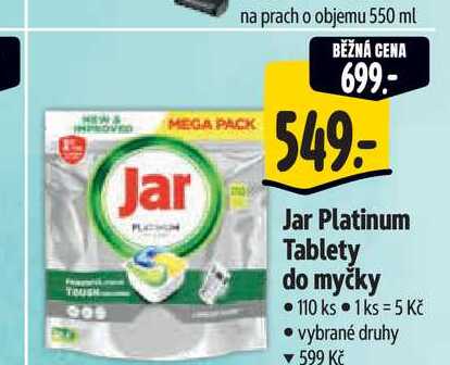 Jar Platinum Tablety do myčky 110 ks