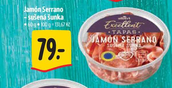 Jamón Serrano sušená šunka 60 g