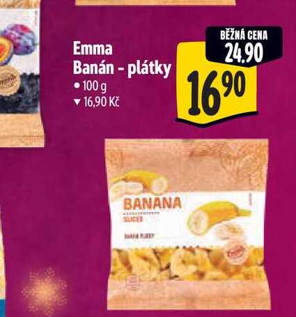 Emma Banán - plátky -100 g 