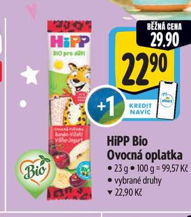  HiPP Bio Ovocná oplatka 23 g 