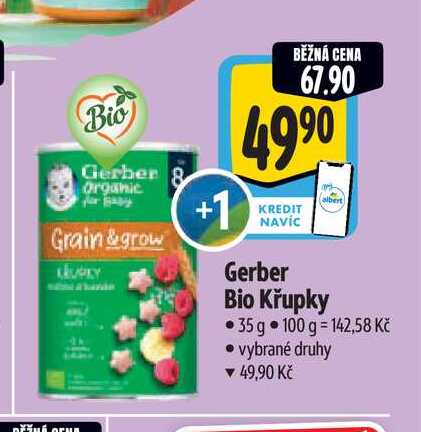   Gerber Bio Křupky 35 g 