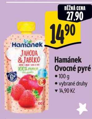  Hamánek Ovocné pyré 100g  