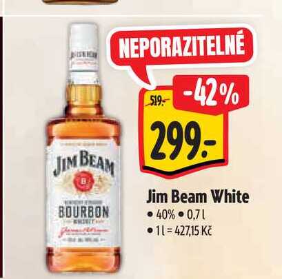   Jim Beam White 40% 0,7 l
