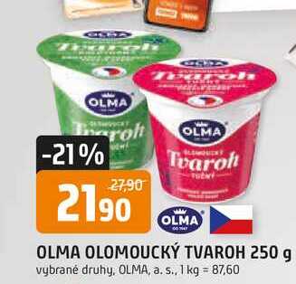OLMA OLOMOUCKÝ TVAROH 250 g 