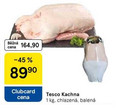 Tesco Kachna, 1 kg, chlazená, balená