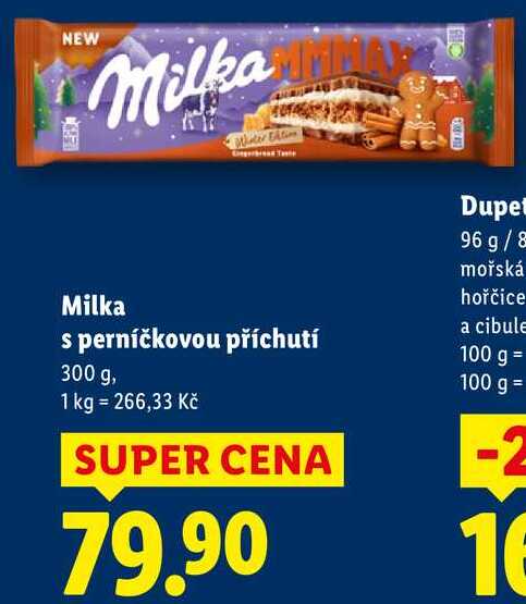 Milka s perníčkovou příchutí, 300 g