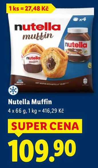 Nutella Muffin, 4x 66 g
