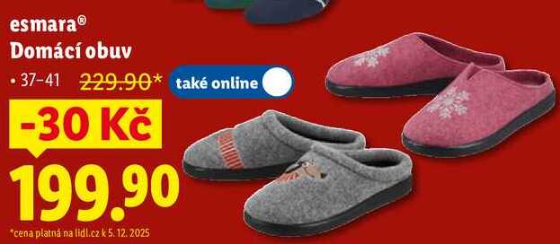 esmara® Domácí obuv
