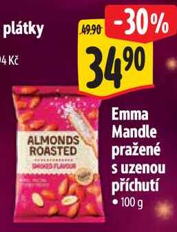 Emma Mandle pražené s uzenou příchutí, 100 g