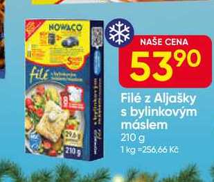 NOWACO Filé z Aljašky s bylinkovým máslem 210 g 