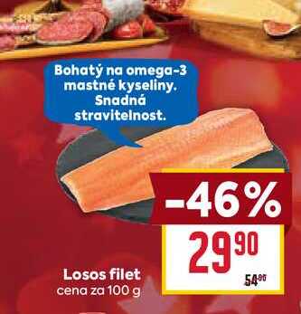 Losos filet cena za 100 g