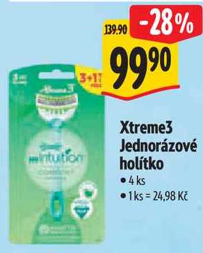 Xtreme3 Jednorázové holítko, 4 ks