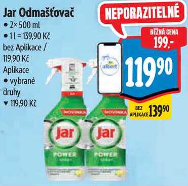 Jar Odmašťovač, 2x 500 ml