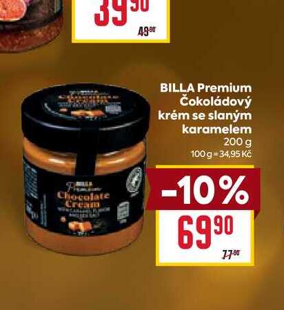 BILLA Premium Čokoládový krém se slaným karamelem 200 g