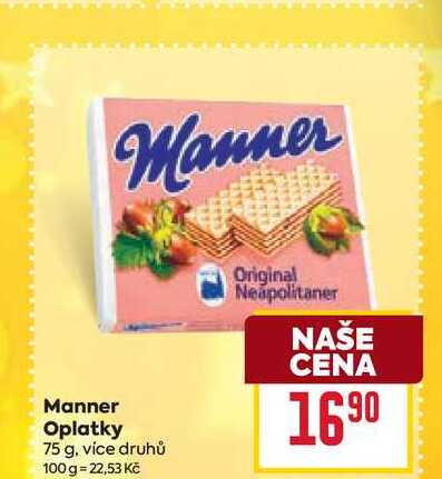 Manner Oplatky 75 g