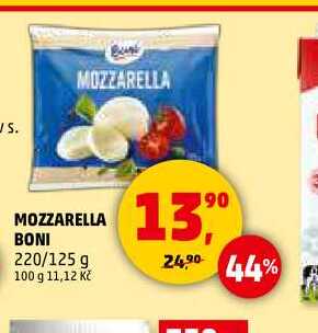 MOZZARELLA BONI, 220 g