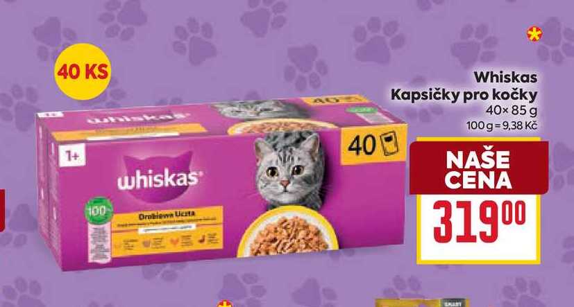 Whiskas Kapsičky pro kočky 40x85 g 