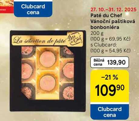 Paté du Chef Vánoční paštiková bonboniéra, 200 g 