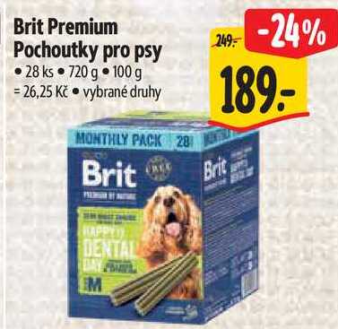 Brit Premium Pochoutky pro psy, 720 g