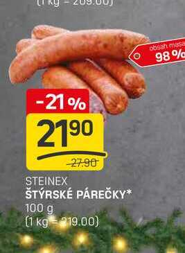 ŠTÝRSKÉ PÁREČKY 100 g 