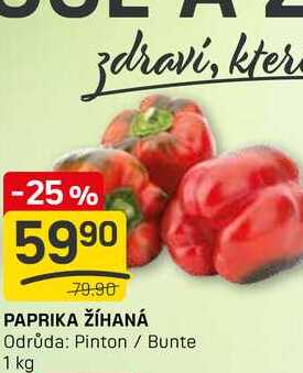 PAPRIKA ŽĺHANÁ Odrůda: Pinton / Bunte 1 kg
