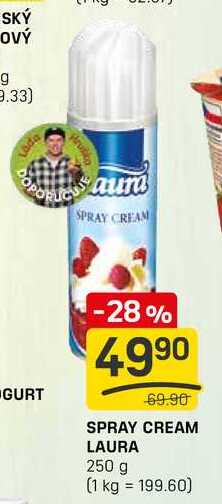 SPRAY CREAM LAURA 250 g