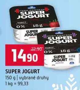 SUPER JOGURT 150 g vybrané druhy